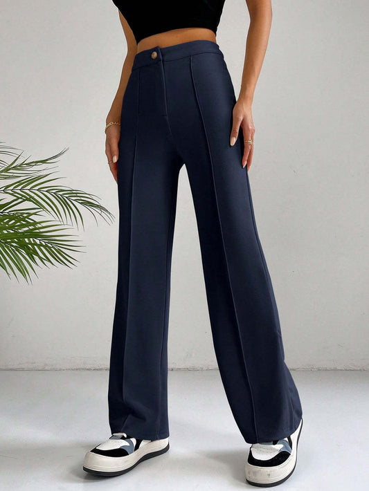 Höga Midjebyxor för Kvinnor | Slimmad Elegans