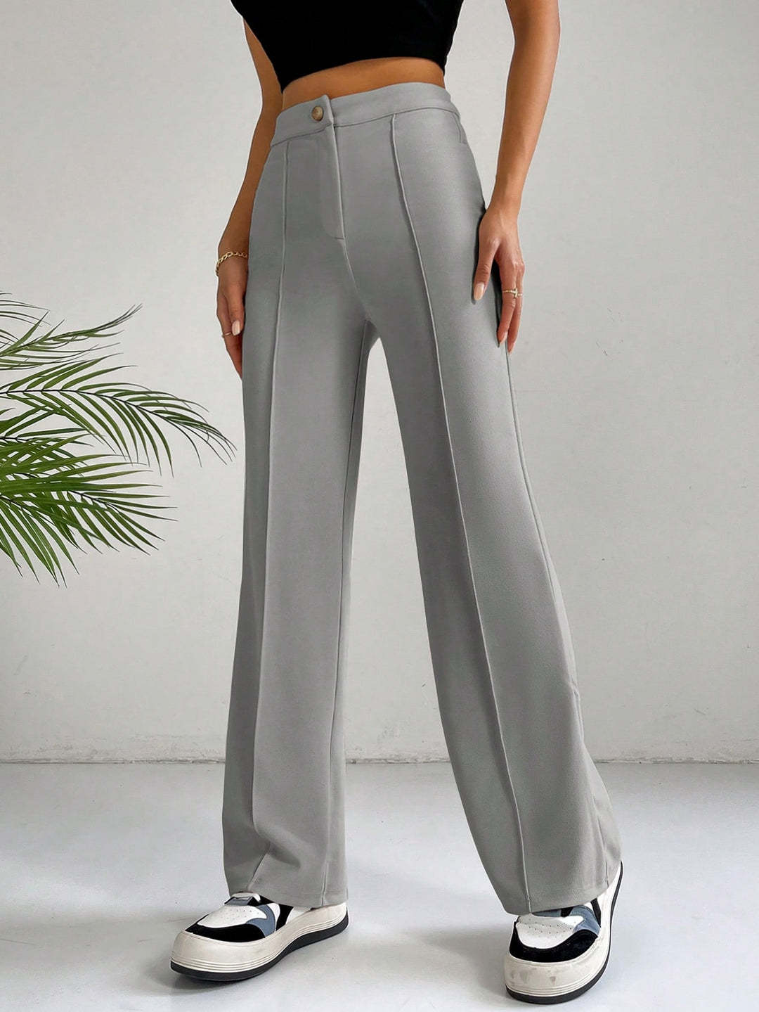 Höga Midjebyxor för Kvinnor | Slimmad Elegans