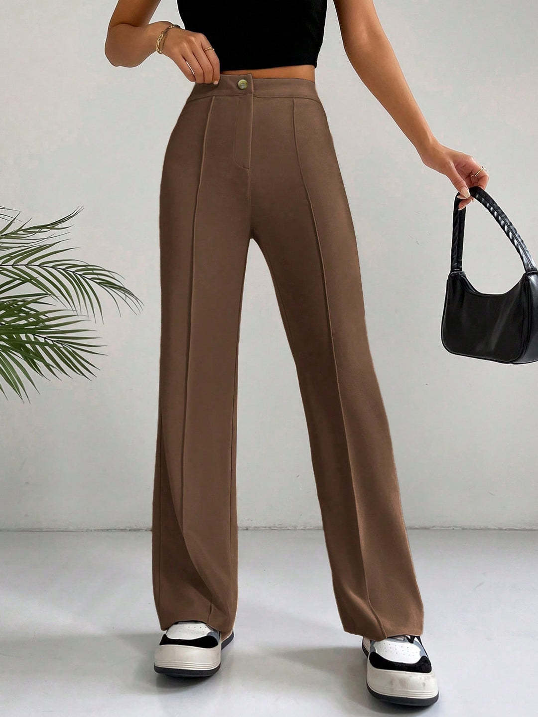 Höga Midjebyxor för Kvinnor | Slimmad Elegans