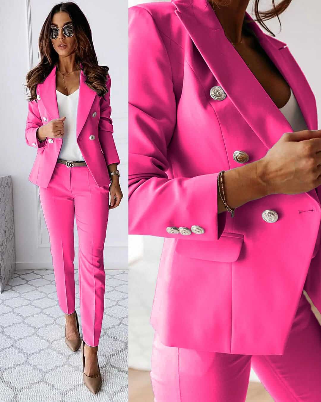 Elegant byxdress för kvinnor | Professionell och stilren