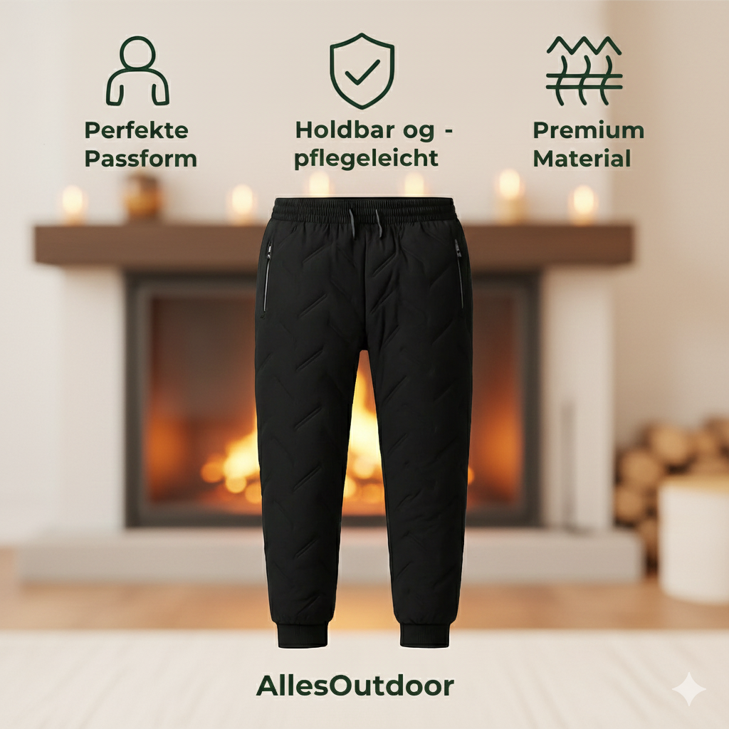VarmNord – Thermo Joggingbukser | isolerende & varmende let & fleksibel | Udendørs fritid & hjemme komfort