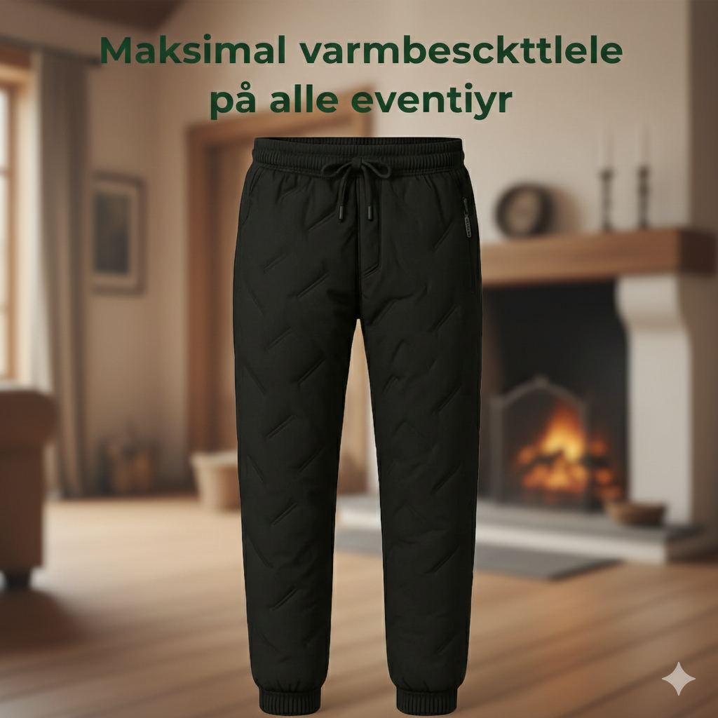 VarmNord – Thermo Joggingbukser | isolerende & varmende let & fleksibel | Udendørs fritid & hjemme komfort