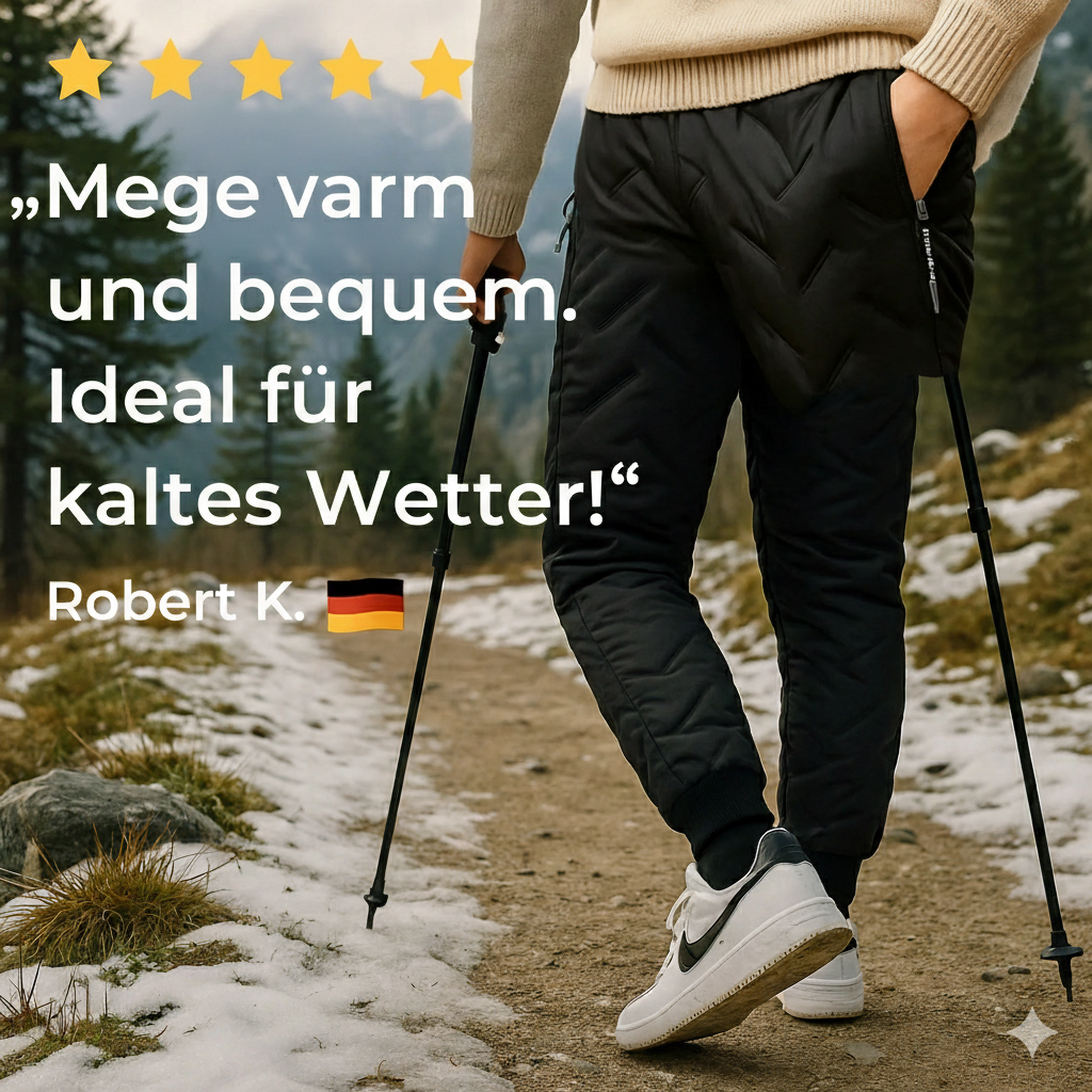 VarmNord – Thermo Joggingbukser | isolerende & varmende let & fleksibel | Udendørs fritid & hjemme komfort
