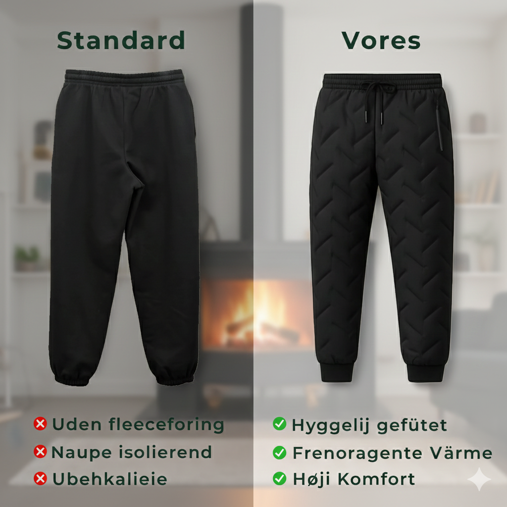 VarmNord – Thermo Joggingbukser | isolerende & varmende let & fleksibel | Udendørs fritid & hjemme komfort