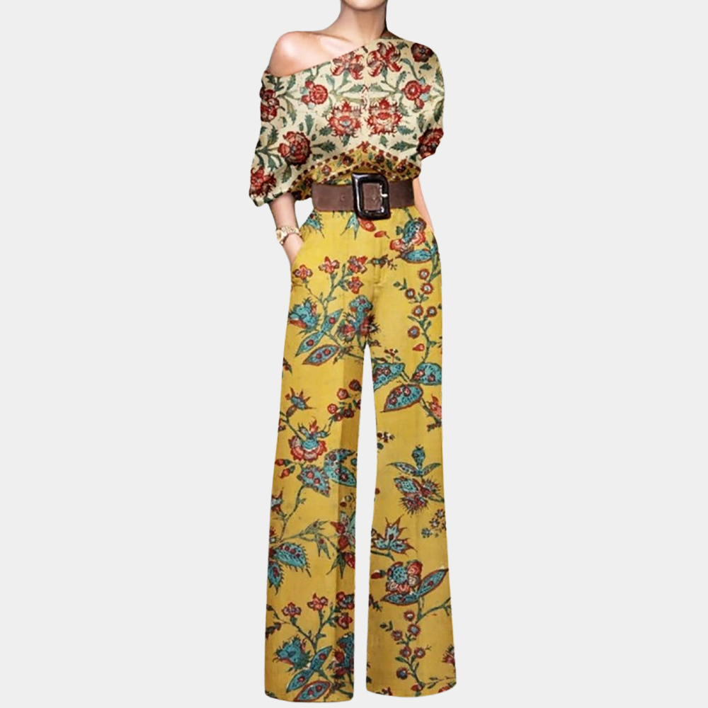 Luna| Chic jumpsuit med fjärilsprint