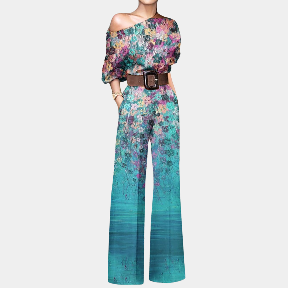 Luna| Chic jumpsuit med fjärilsprint