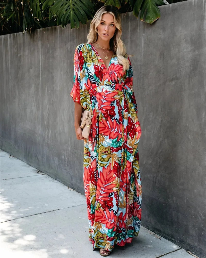 Lina | Förförande Boho-Kimono-Klänning för Bröllopsgäster