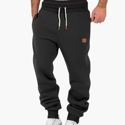 Fleece Joggingbyxor för Herrar med Avslappnad Passform
