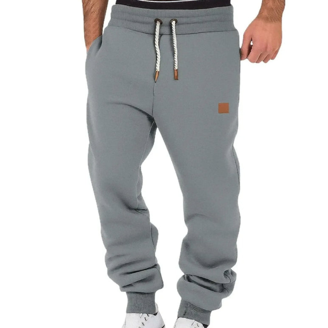 Fleece Joggingbyxor för Herrar med Avslappnad Passform