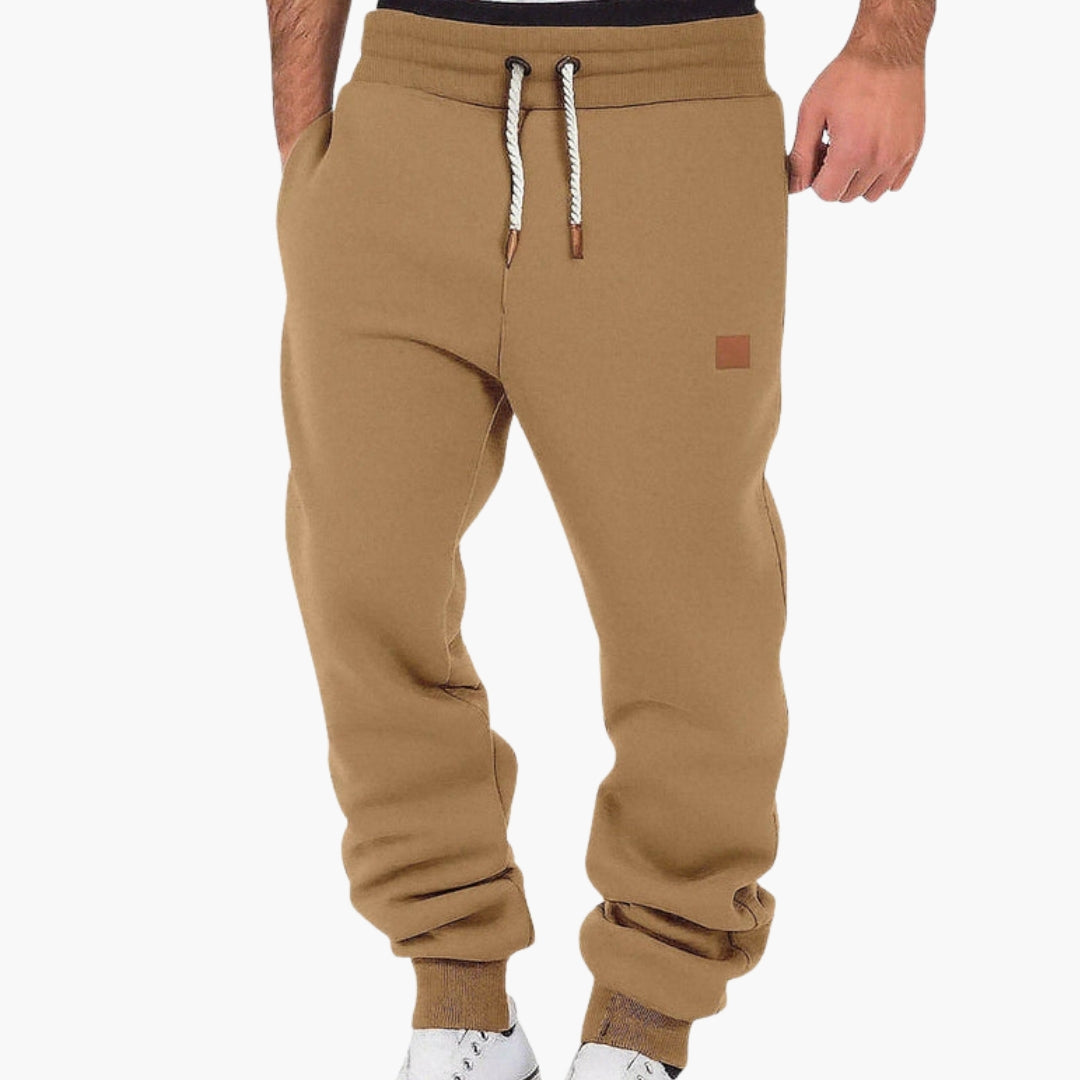 Fleece Joggingbyxor för Herrar med Avslappnad Passform