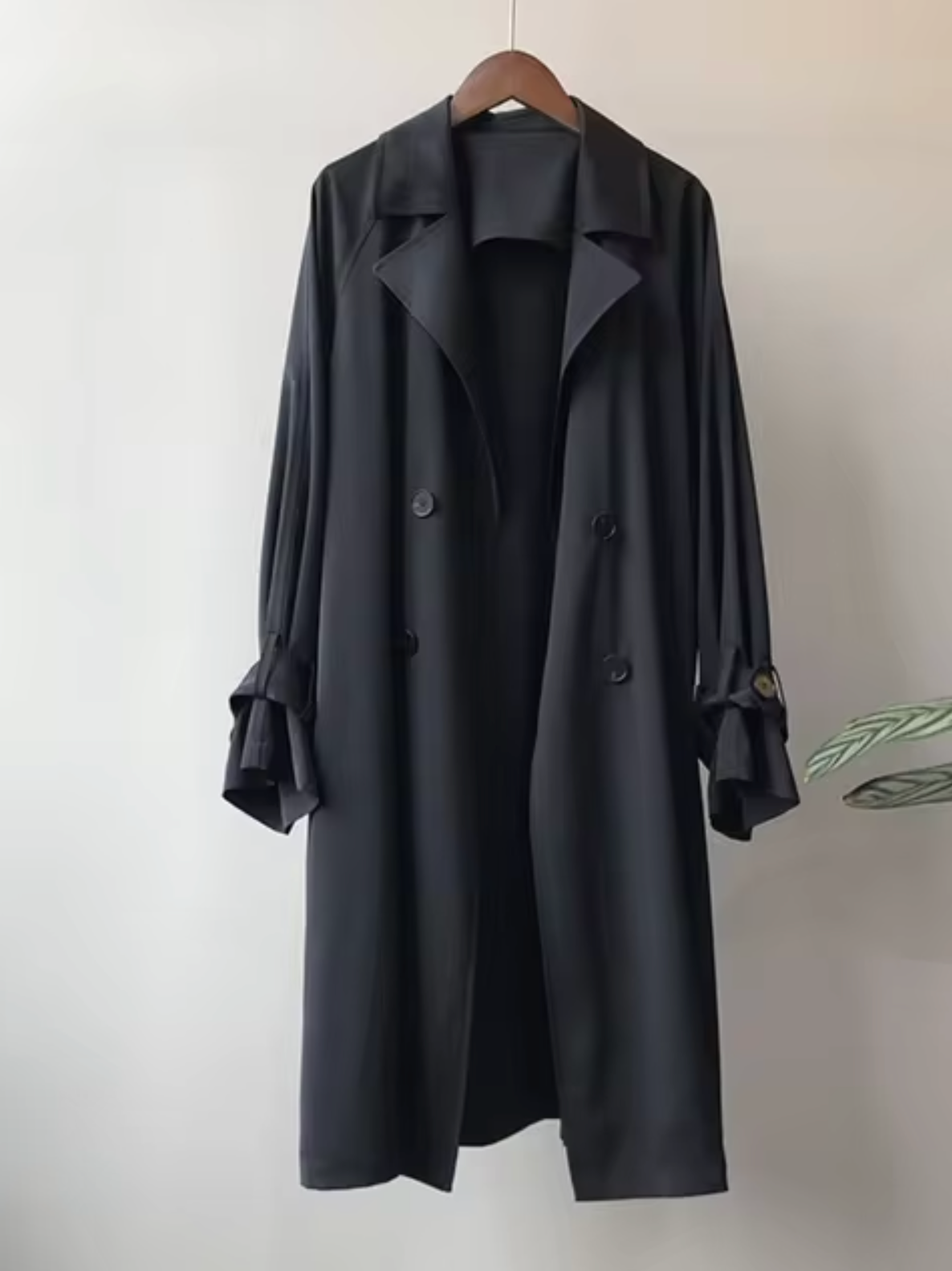 Elysian | Elegant lång trenchcoat för kvinnor med vattentåligt skydd