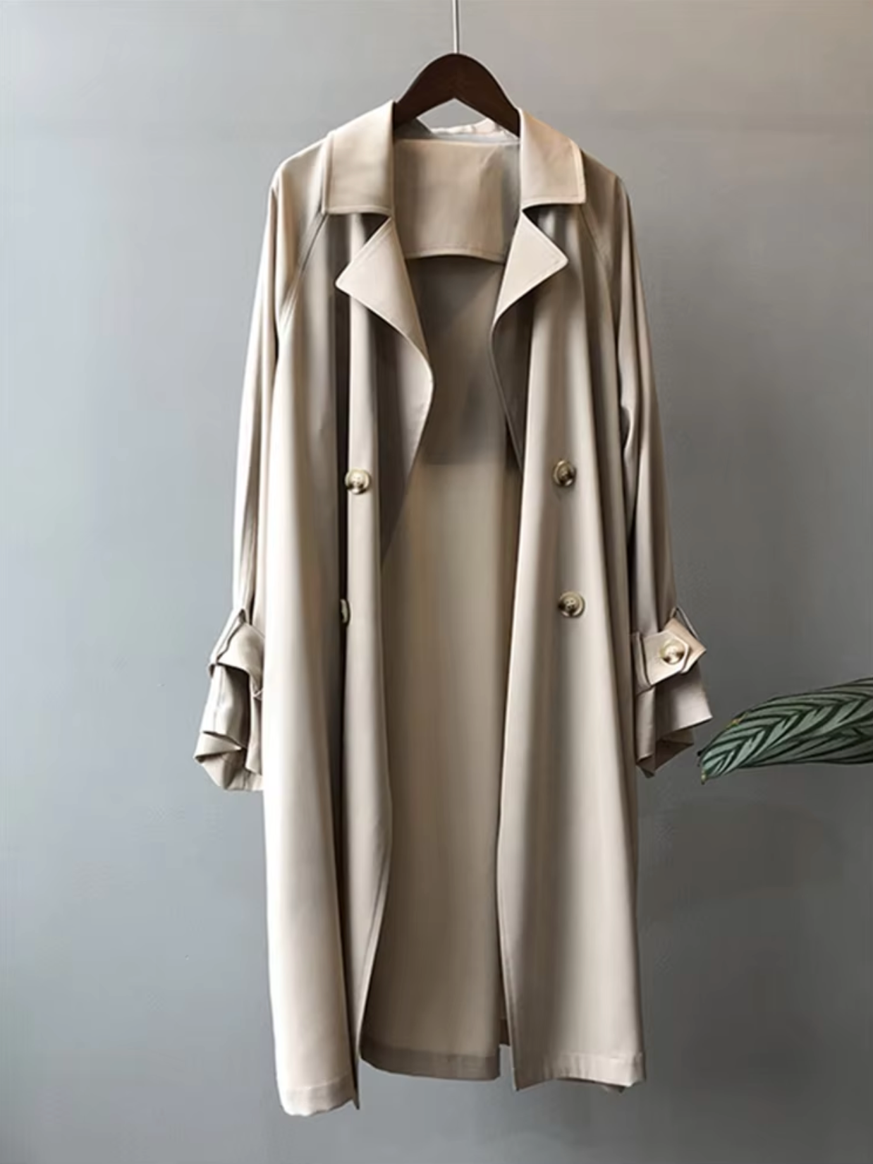 Elysian | Elegant lång trenchcoat för kvinnor med vattentåligt skydd