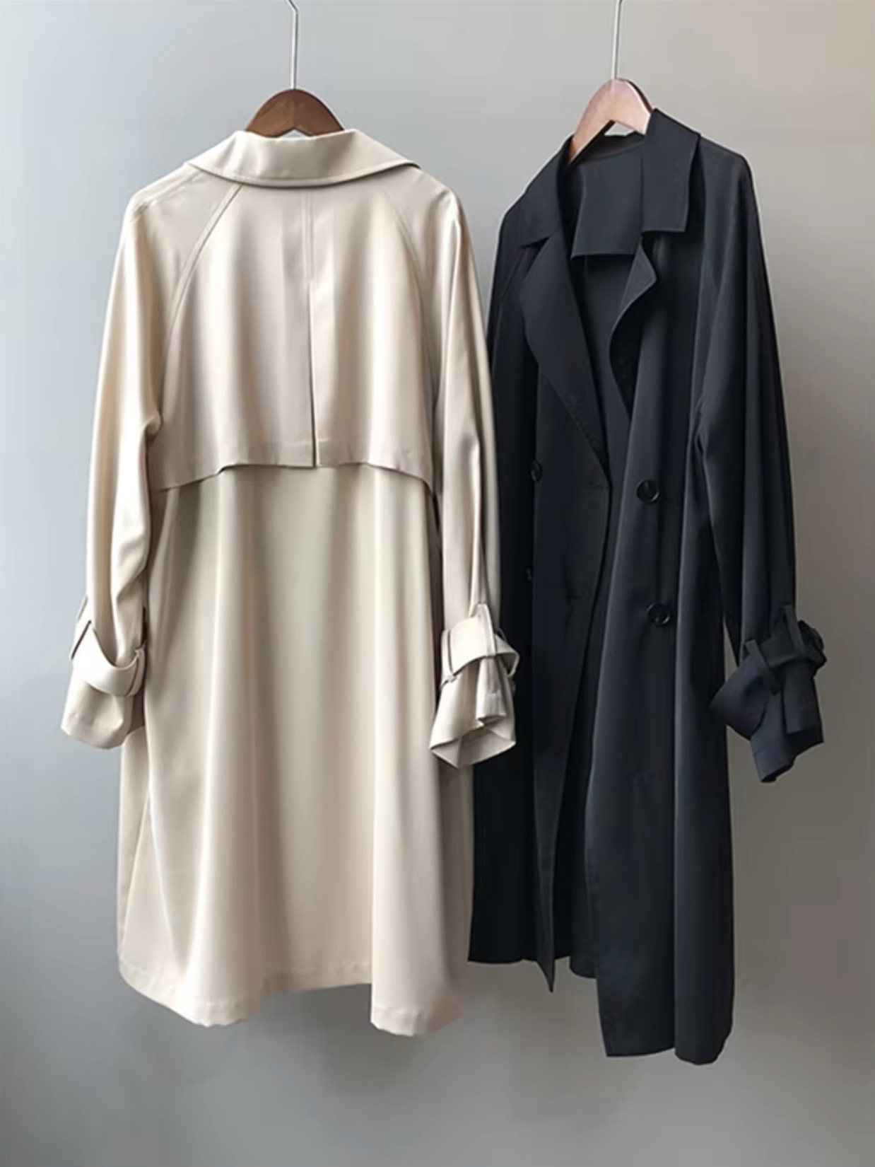 Elysian | Elegant lång trenchcoat för kvinnor med vattentåligt skydd