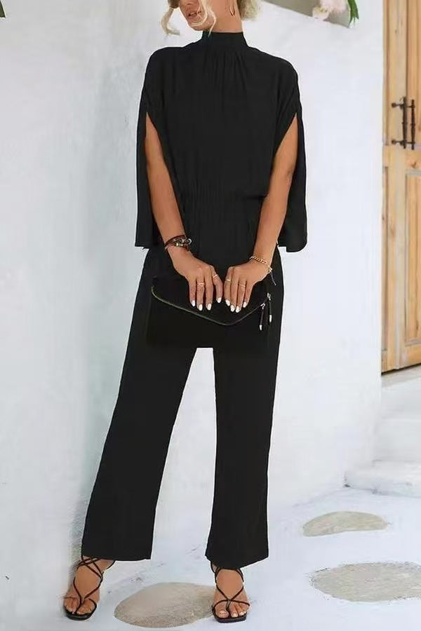 Eleganta Jumpsuit med Dramatiska Ärmar
