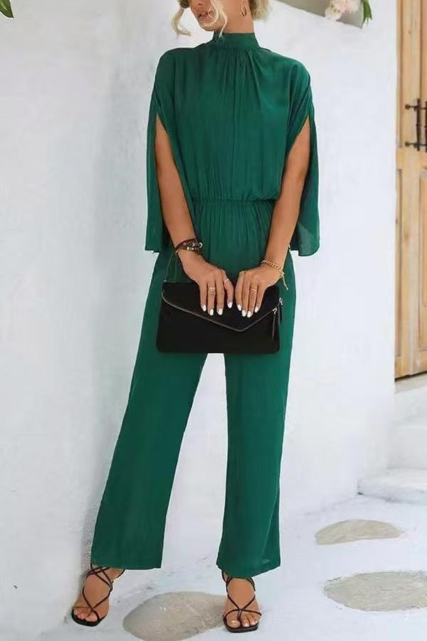 Eleganta Jumpsuit med Dramatiska Ärmar