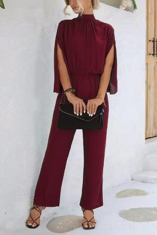 Eleganta Jumpsuit med Dramatiska Ärmar
