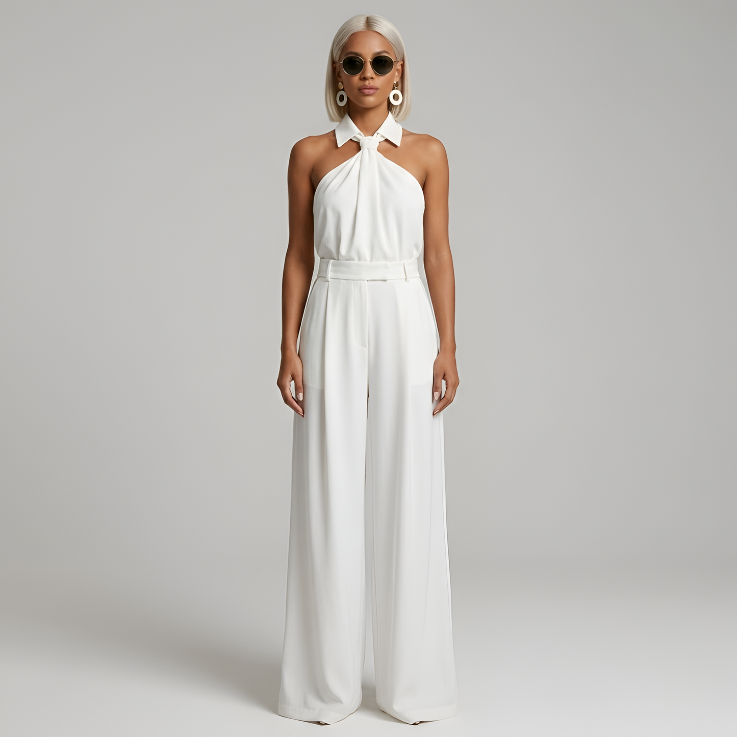 Eleganta Jumpsuit för Kvinnor | Halterneck med Stil