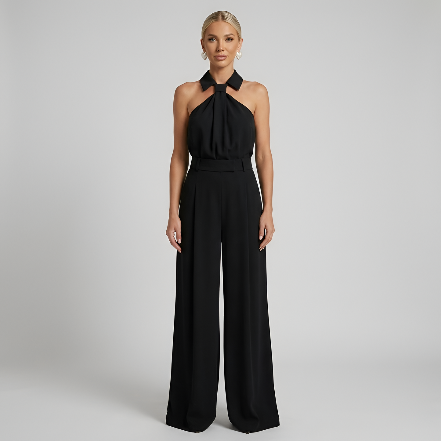 Eleganta Jumpsuit för Kvinnor | Halterneck med Stil