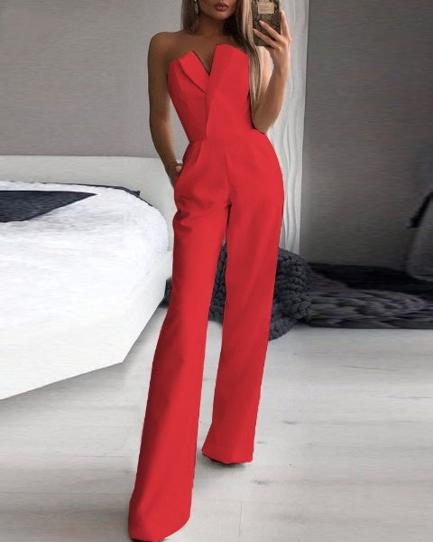 Eleganta Jumpsuiten för Kvinnor | Utan Axlar & Festlig