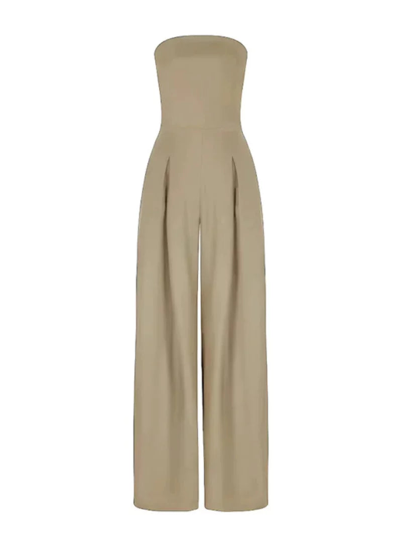 Elegant Jumpsuit utan axelband | Figursmickrande och Modern