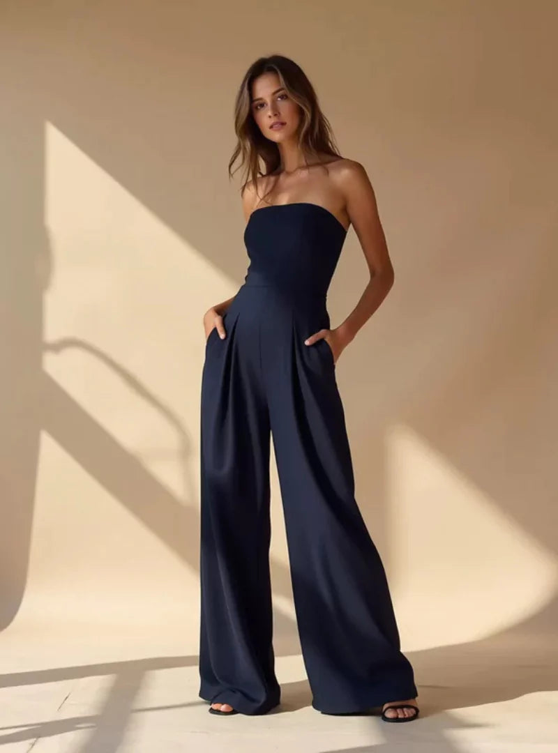 Elegant Jumpsuit utan axelband | Figursmickrande och Modern