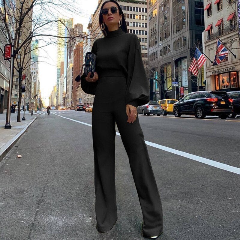 Stilfull Jumpsuit för Kvinnor | Dramatiska Detaljer