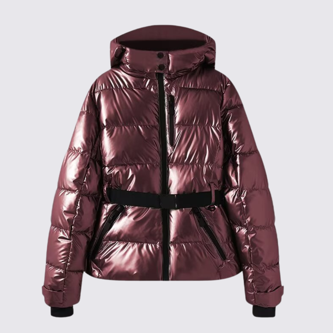 Damer Steppjakke – Med hætte – Moderne look