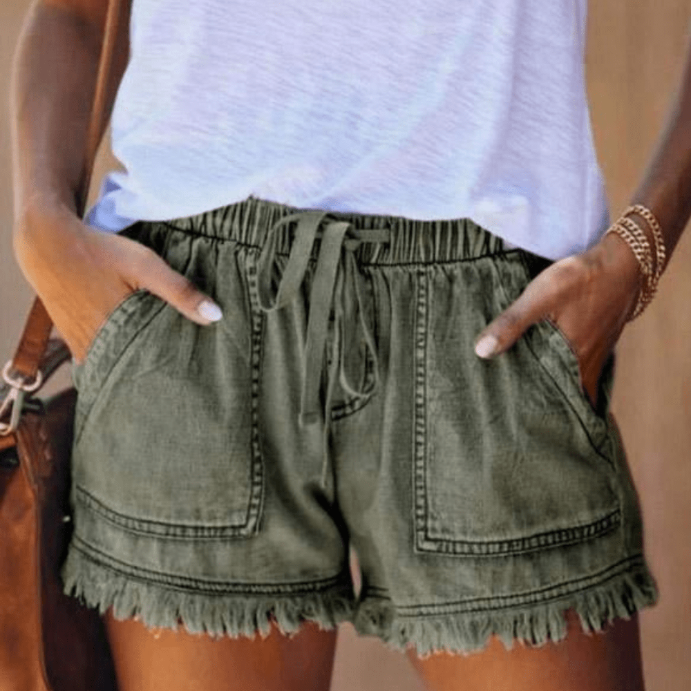 Chic Denim Shorts med Justerbar Talje – Din Sommerfavorit