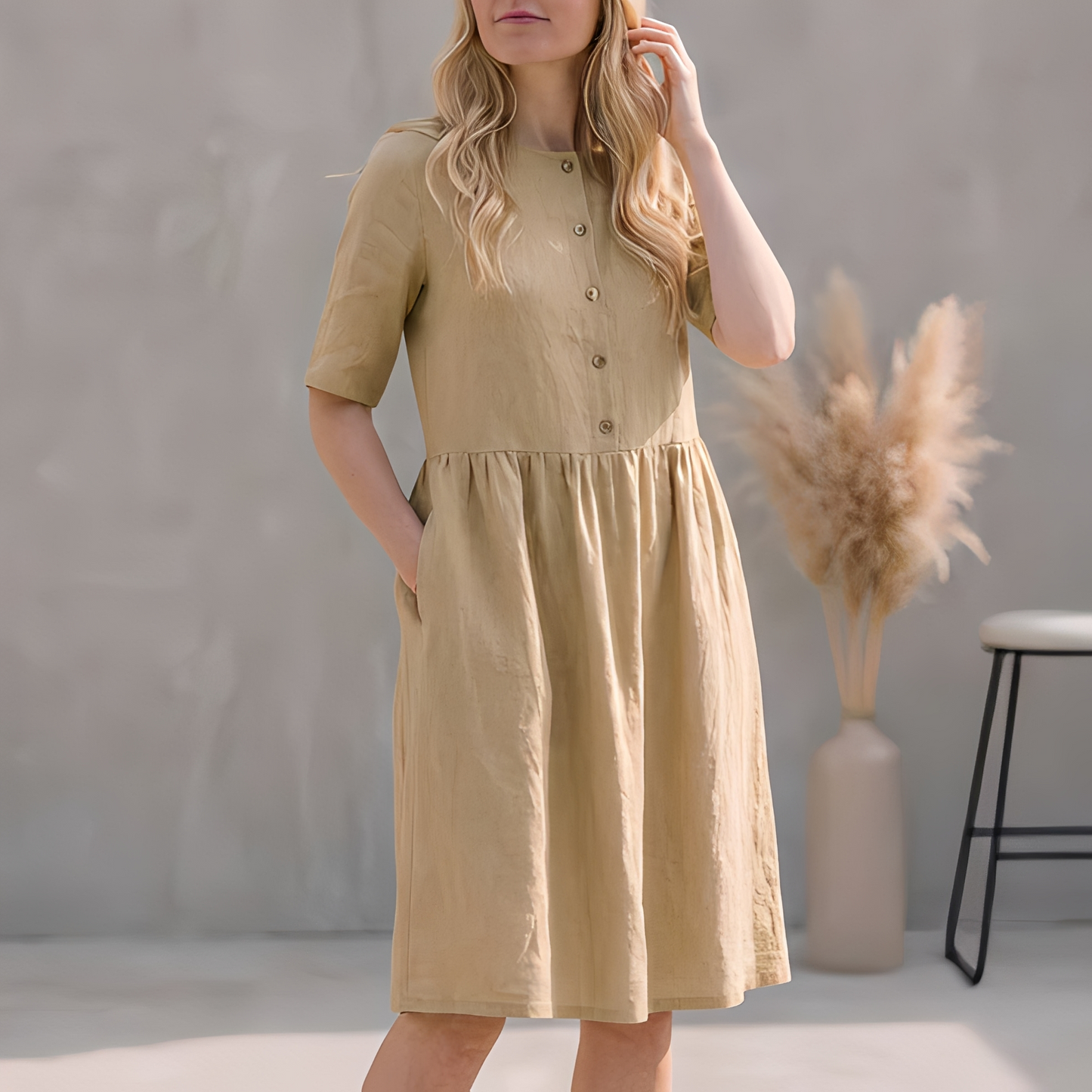Sivana - Elegant och luftigt sommarklänning för kvinnor