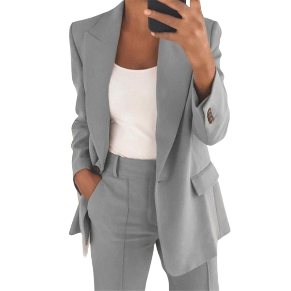 Moderne Blazer Sæt med Bukser - En Sofistikeret Stil