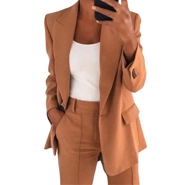 Moderne Blazer Sæt med Bukser - En Sofistikeret Stil