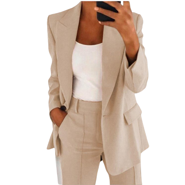 Moderne Blazer Sæt med Bukser - En Sofistikeret Stil