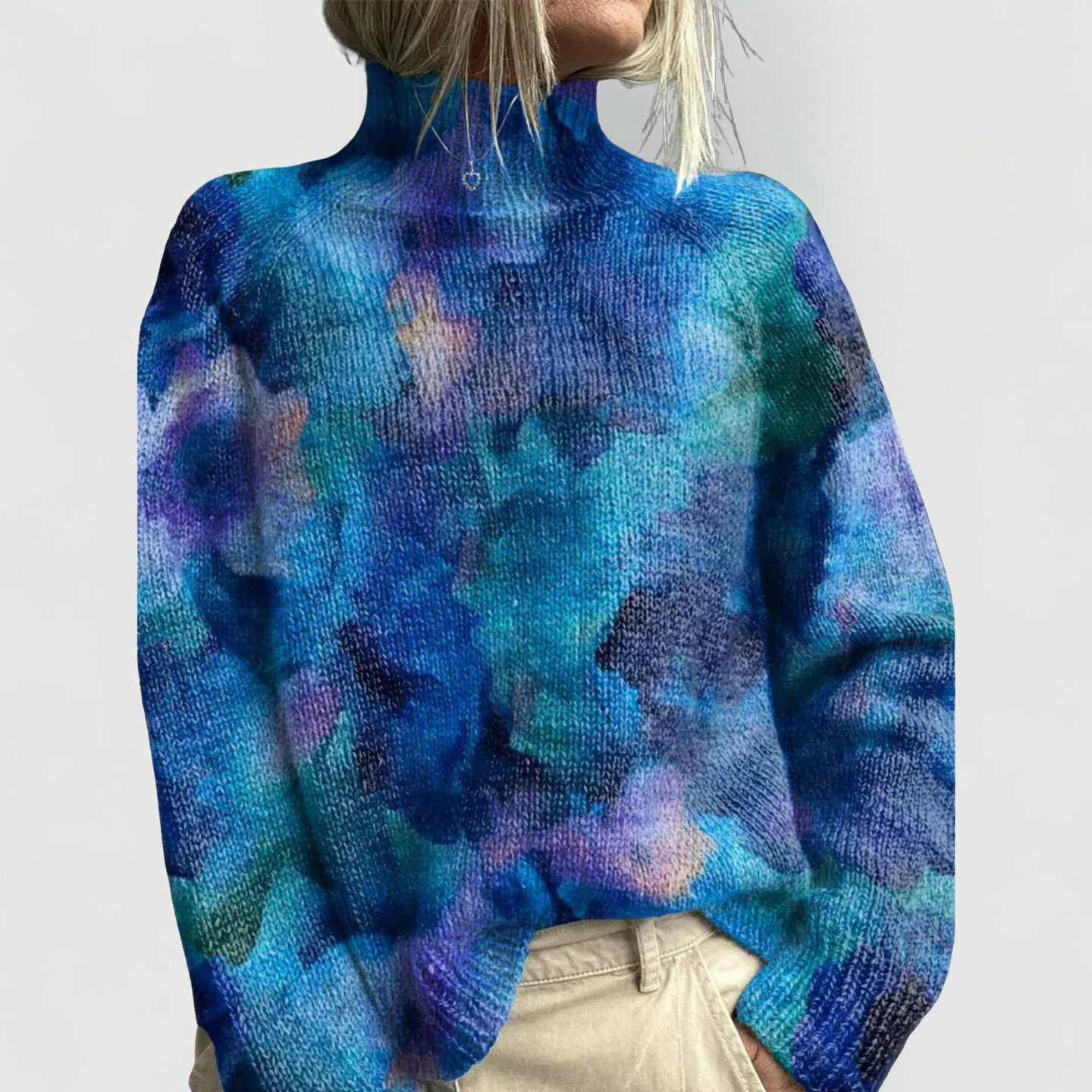 Naturinspirerad | Elegant Stickad Pullover för Damer