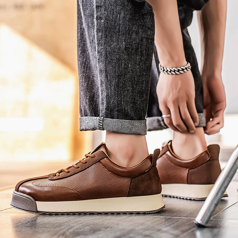 Stilfulla Lädersneakers för Vardagens Elegans