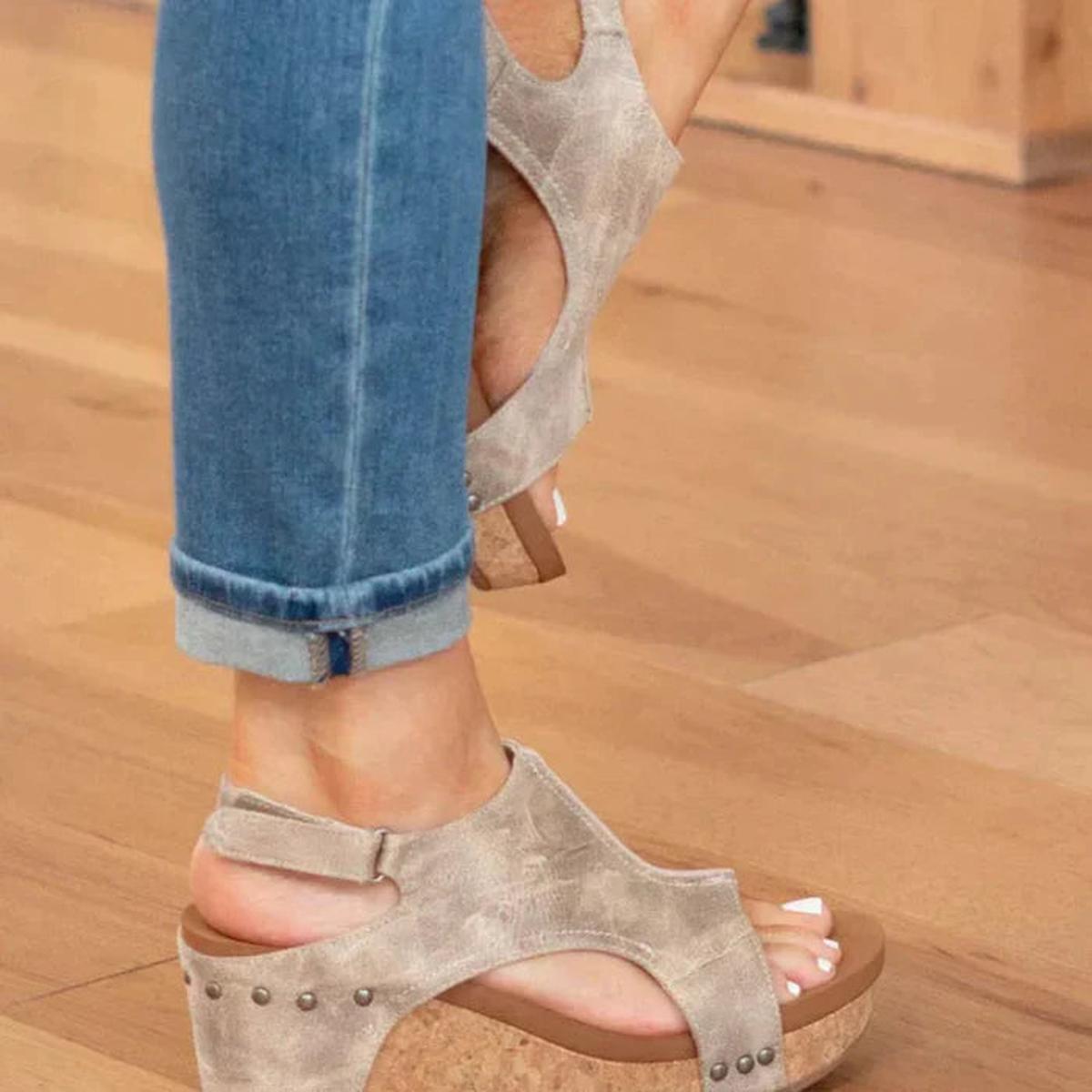 Soleil | Eleganta Slip-On Kilklackssandaler för Dam