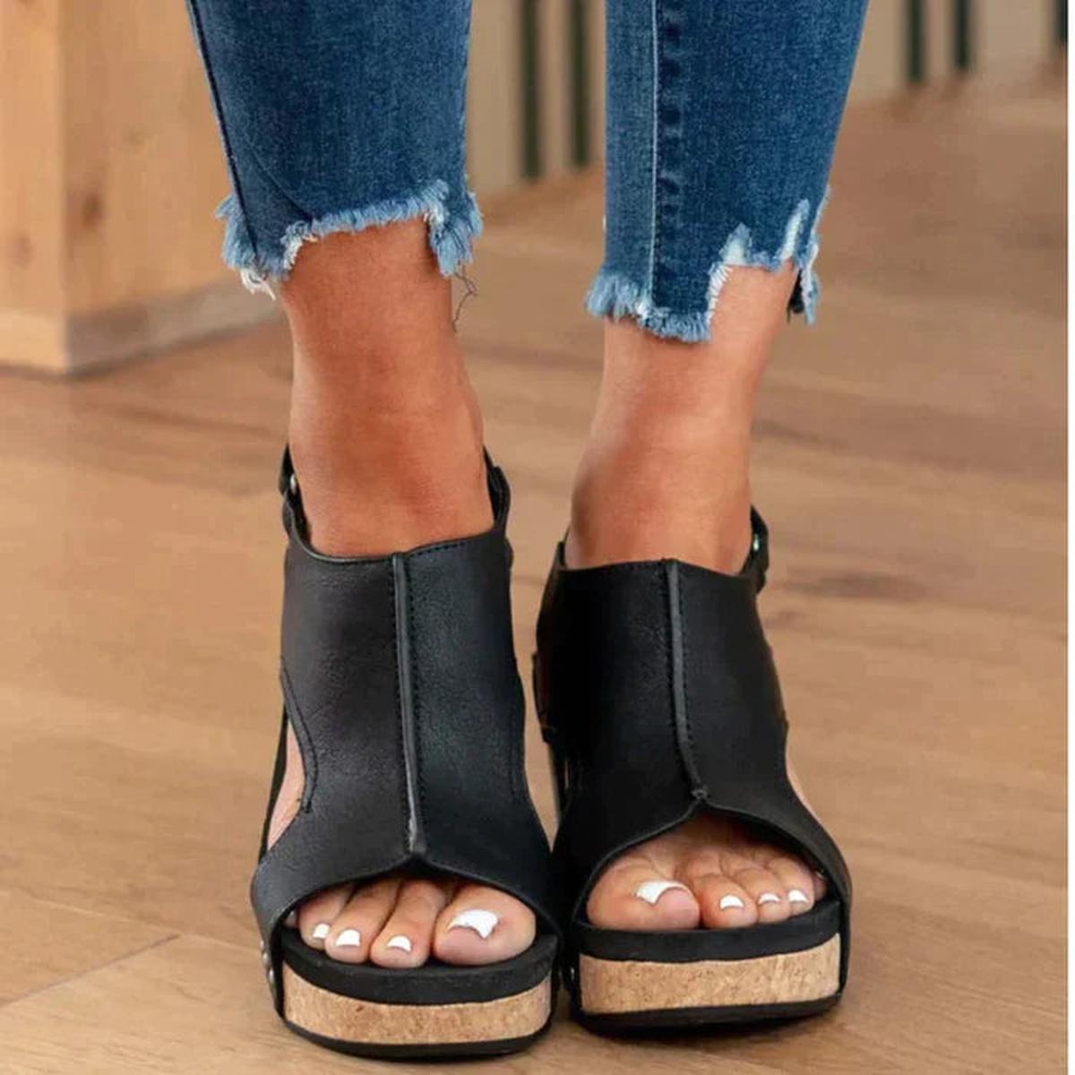 Soleil | Eleganta Slip-On Kilklackssandaler för Dam
