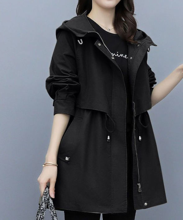 Luna| Elegant Vattentålig Trenchcoat med Huva