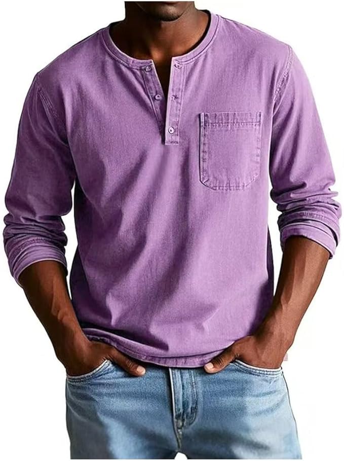 Aldo | Snyggt långärmat Henley-skjorta för män