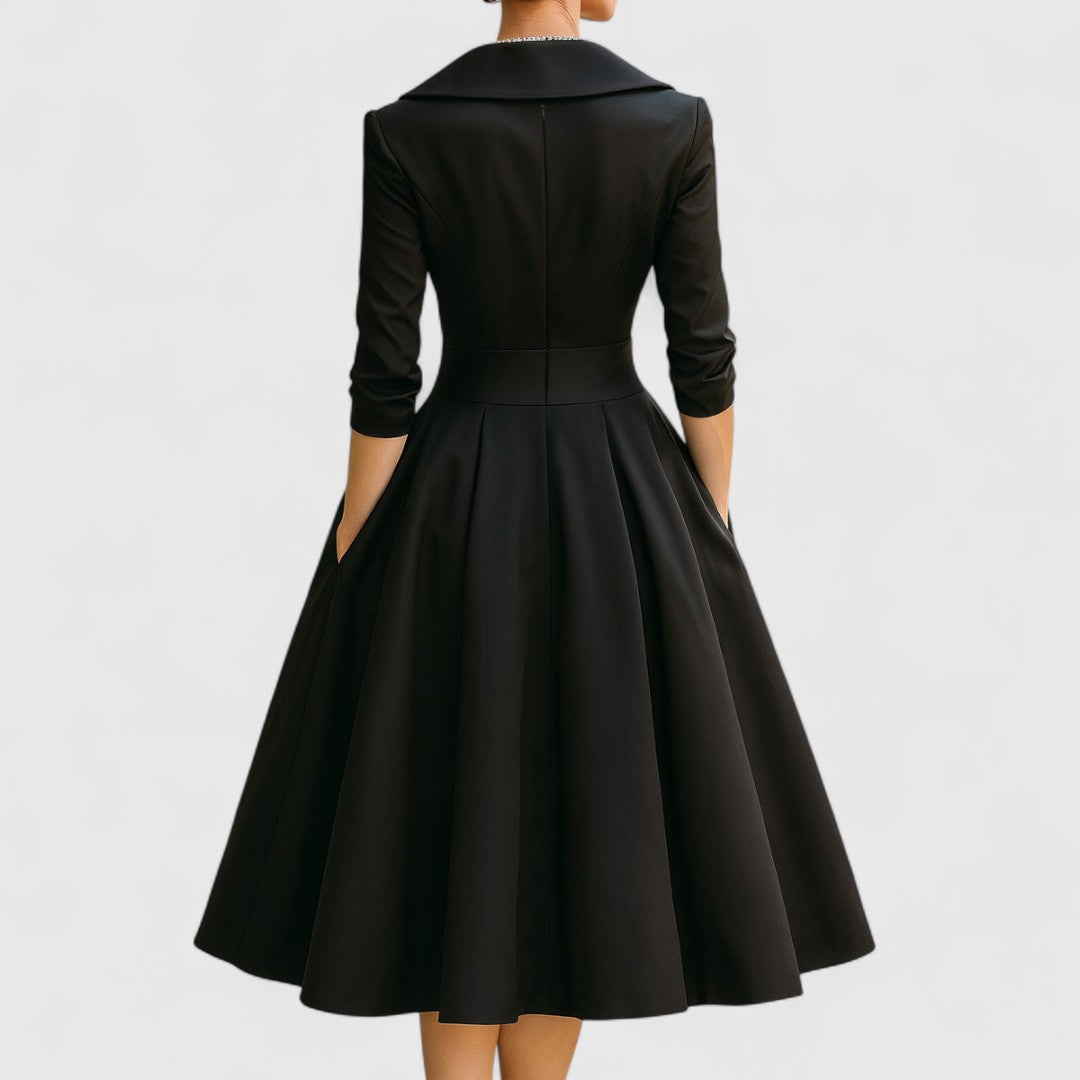 Sofia | Förföriskt Wickelkleid med Midi-Längd för Enastående Stil
