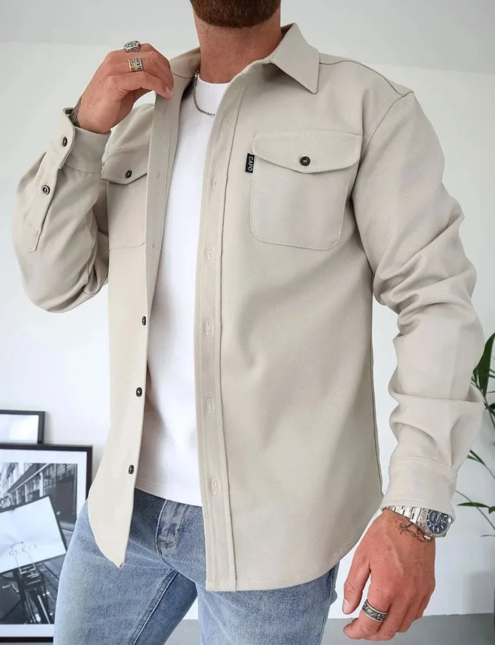 Milo | Elegant Utility-Jacka för Moderna Män