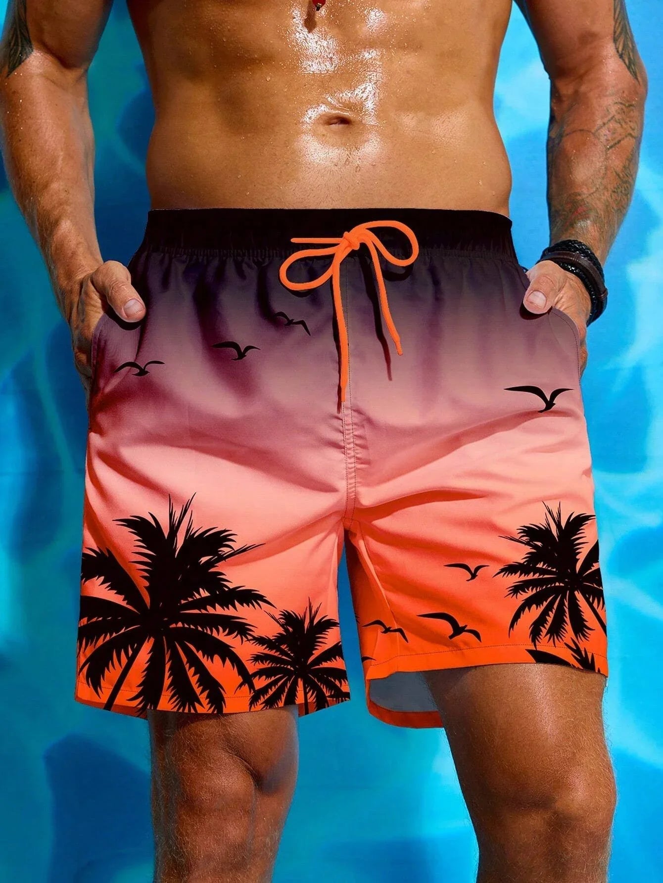 Tropiska Drömmar Badeshorts för Män