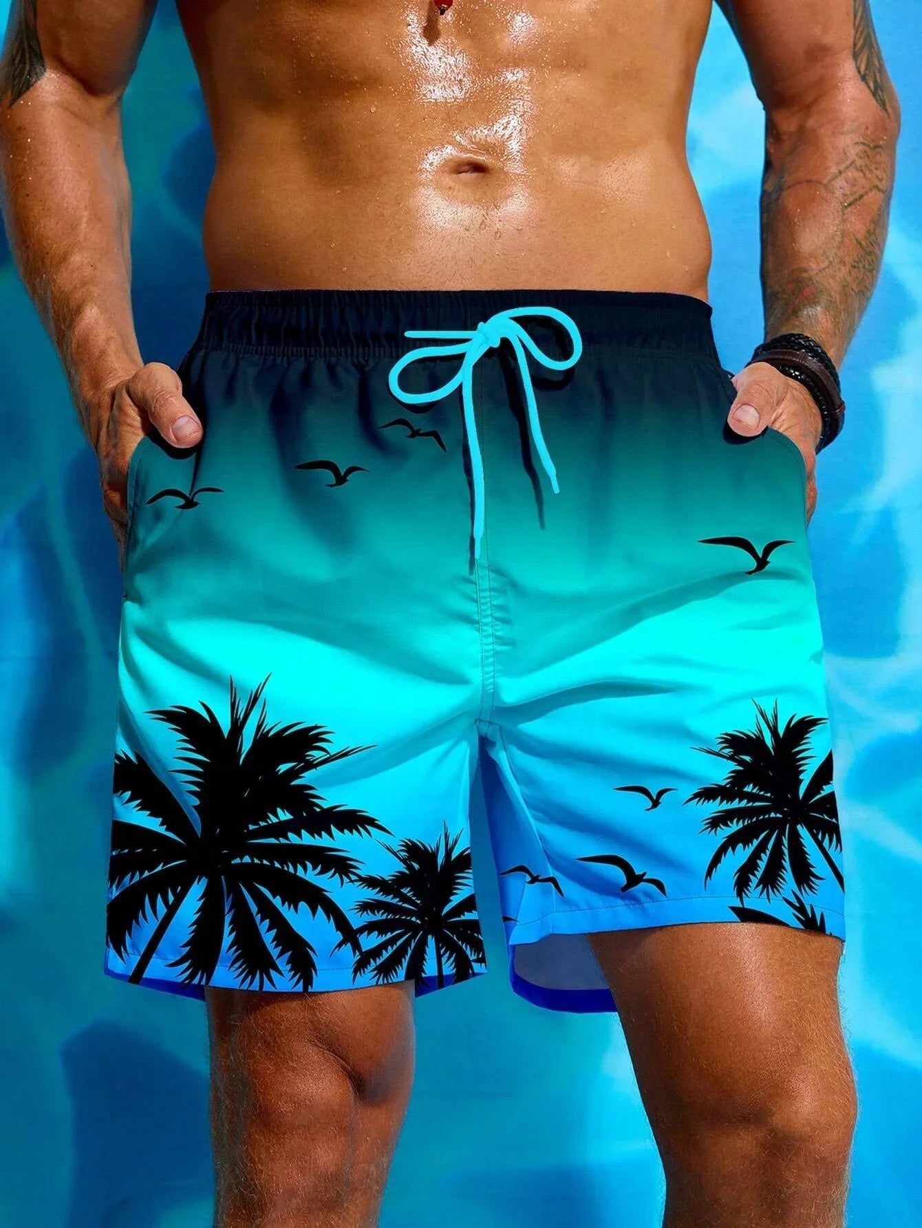 Tropiska Drömmar Badeshorts för Män