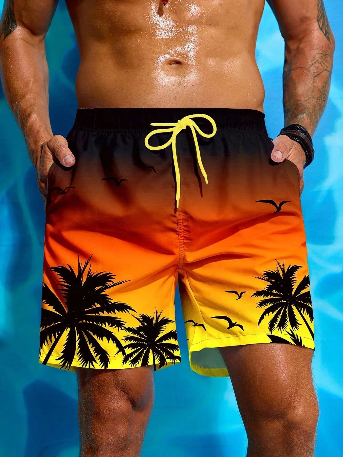 Tropiska Drömmar Badeshorts för Män