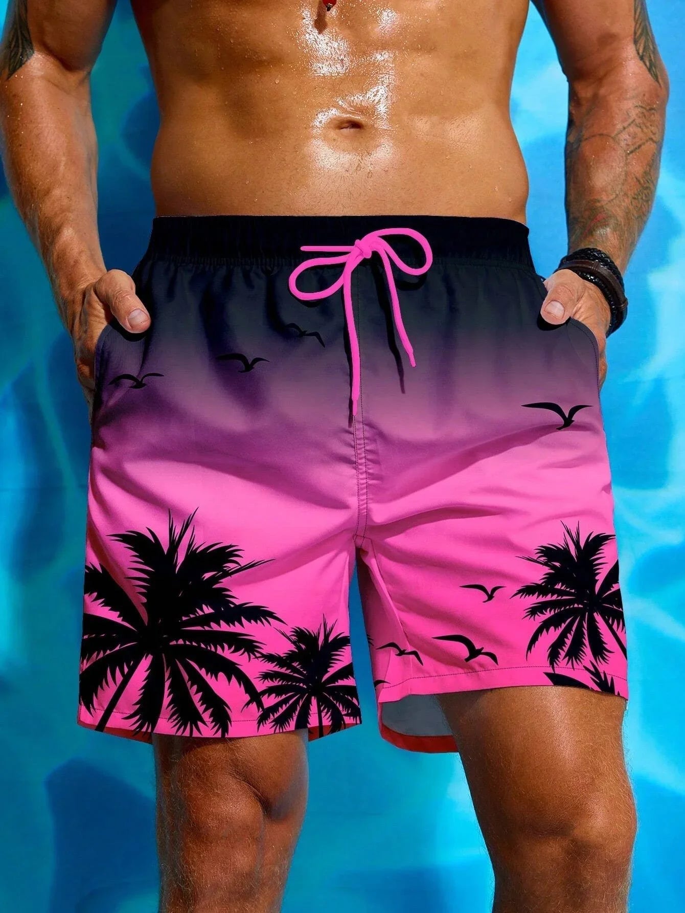 Tropiska Drömmar Badeshorts för Män