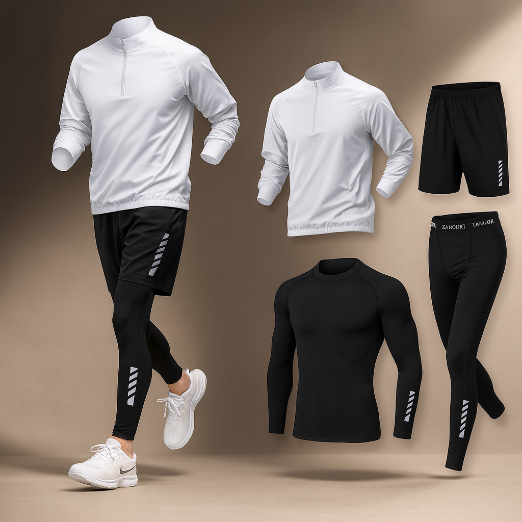Eldora | Dynamiskt Activewear-Set med Stretch och Reflekterande Detaljer