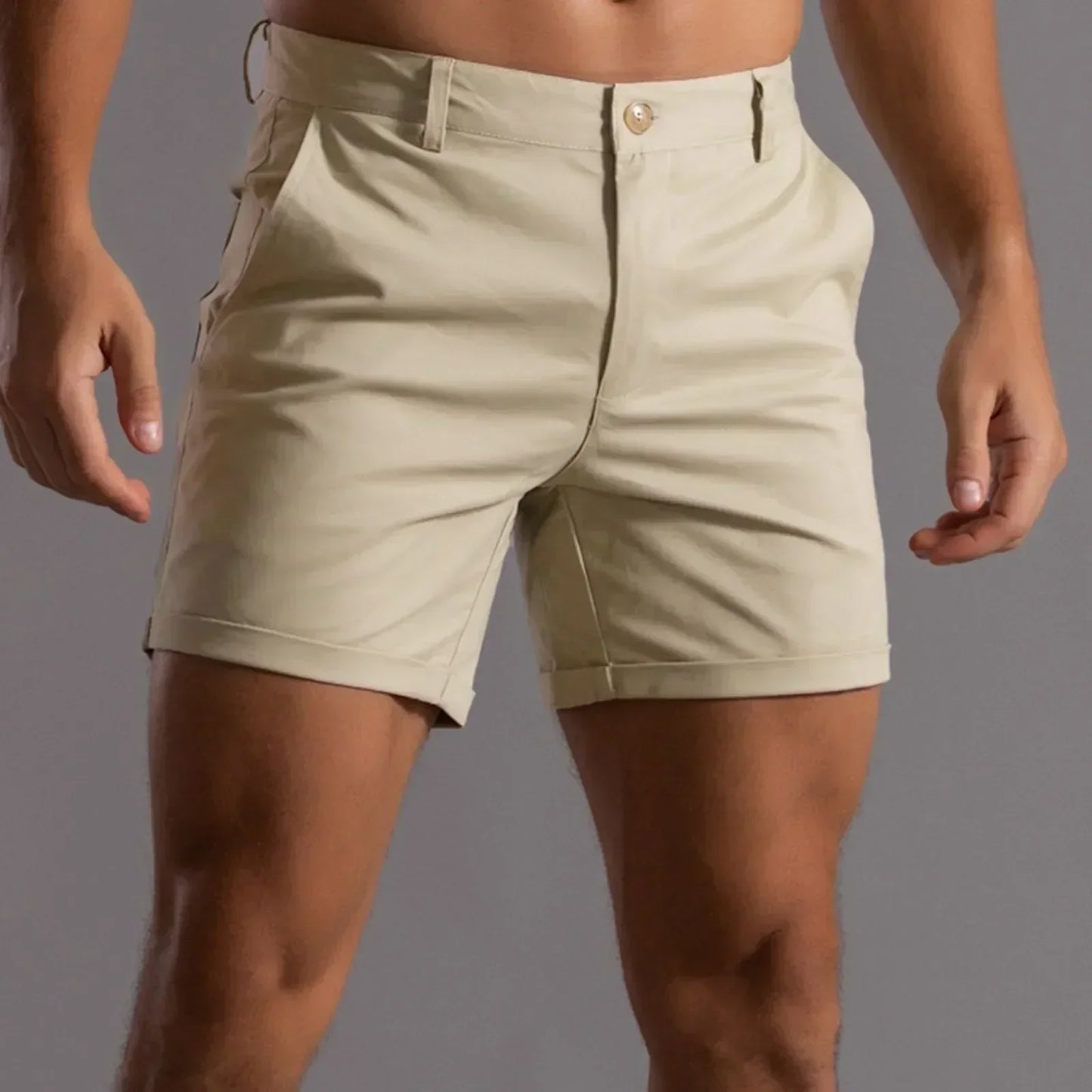 Mænds Stilfulde Chinoshorts - Elegance Møder Komfort