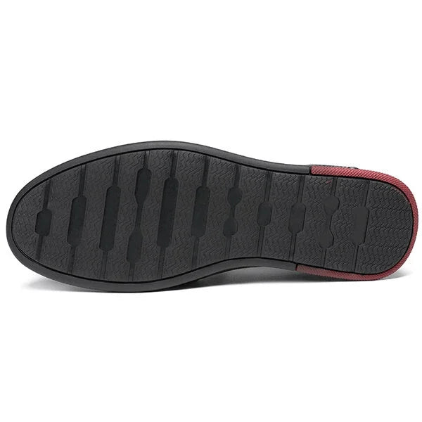 Herr Slip-On Skor i Äkta Läder – Stil och Komfort