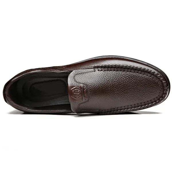 Herr Slip-On Skor i Äkta Läder – Stil och Komfort
