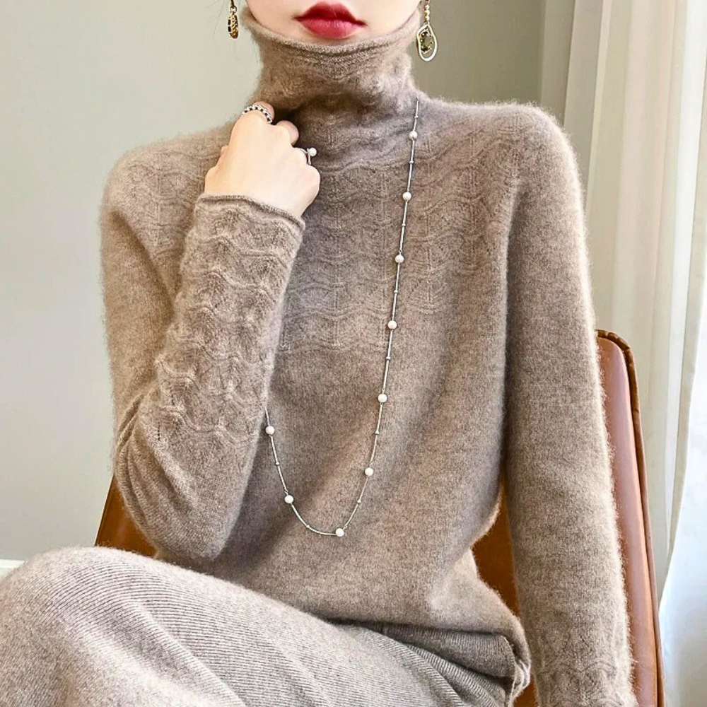 Varm och Elegant Rullkragepullover för Kalla Dagar