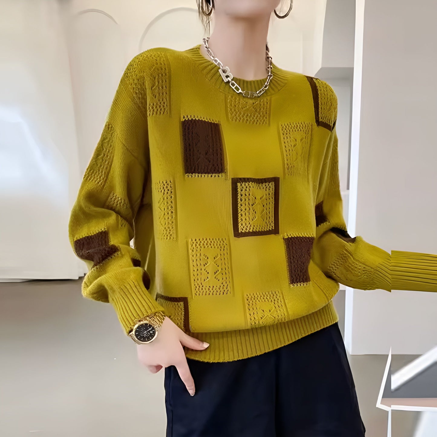 Luxe Ludd| Pullover för Eleganta Stunder
